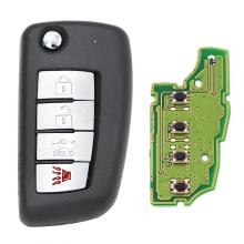 New Design Modified Folding Complete Remote Key Fob 4 Button 315MHZ For Nissan VDO