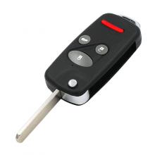 4 Buttons Flip Folding Remote Key Shell Case Cover For Honda CRV S2000 Blade2.4