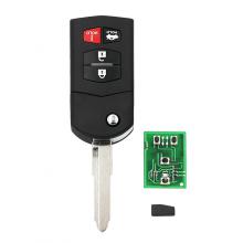 4 Buton Folding remote key for Mazda FSK 315MHZ 4D63 80bits Chip FCCID：BGBX1T478SKE125-01