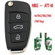 Universal Remote Key NB-Series for KD900 KD900+ KEYDIY 3 button Remote Key NB02-ATT-46 for Renault/Touareg/Bentley