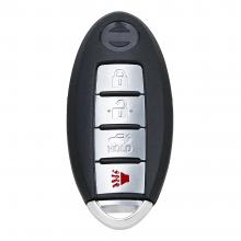 Smart Key Shell 4 Button With Small Insert Key Blade for Nissan （带卡槽）