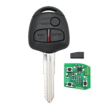 Remote Key Fob 3 buttons for Mitsubishi Lancer EX Remote key 433mhz +ID46 CHIP right blade