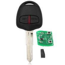 Remote Key Fob 2 Button for Mitsubishi Lancer Outlander ID46 CHIP 315MHz OR 433Mhz Left blade
