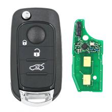Folding Remote Key 3 button 433MHz 4A chip For Fiat 500 500X TIPO SIP22 blade