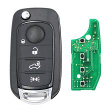 Folding Remote Key 4 button 433MHz 4A chip For Fiat 500 500X TIPO SIP22 blade