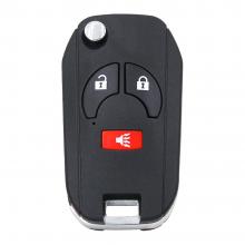 Modified Folding Remote Key Shell 2+1 Button For Nissan