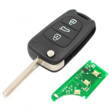 Flip folding remote key 433MHZ for Hyundai i30/ix35 3button with id46 chip