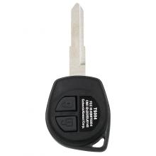 For SUZUKI JIMNY VITARA SWIFT IGNIS ALTO 2 BUTTON REMOTE KEY FOB SHELL + RUBBER HU133R blade