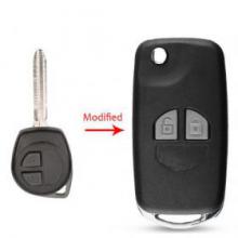 Folding 2 Button Remote Key Shell Case Blank Fob for for Suzuki Grand Vitara Swift Ignis SX4 Liana Alto TOY43 blade