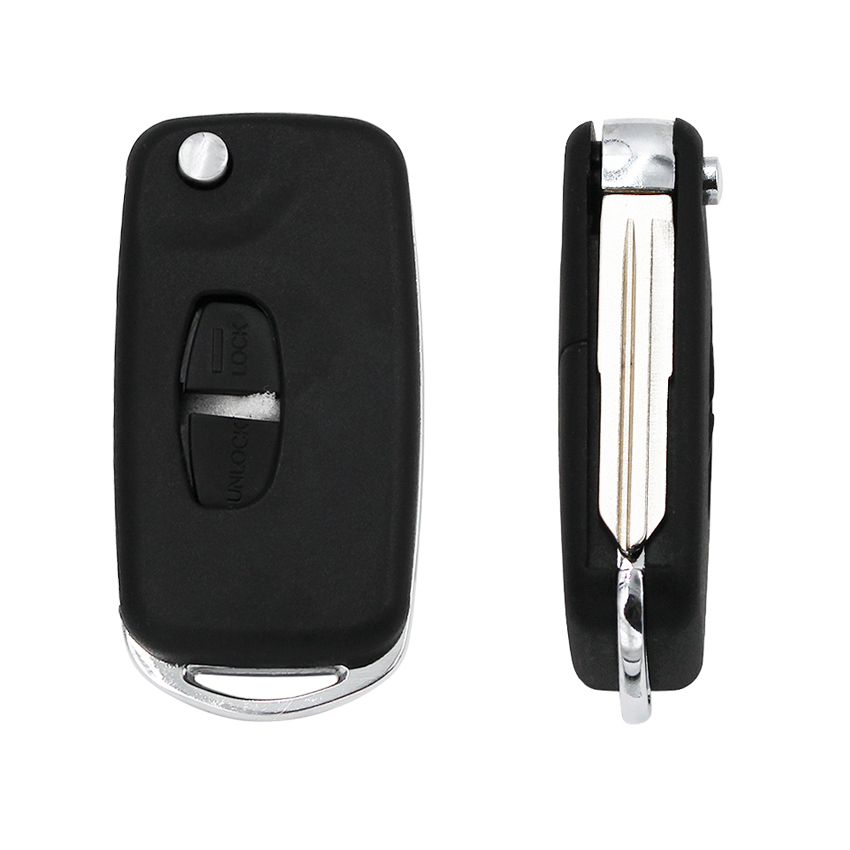 2 BUTTON FLIP KEY CASE UPGRADE FOR MITSUBISHI OUTLANDER SHOGUN LANCER REMOTE KEY Left Blade