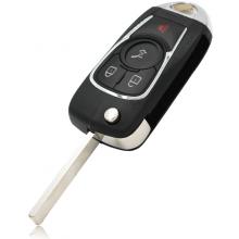 Folding Remote Key Shell 3+1 Button Remote Key Case Fob 4 Buttons for Buick