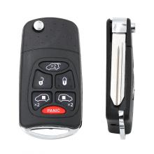 New Flip Key Modified Case Shell For Chrysler Dodge Jeep Remote Key 6 Buttons