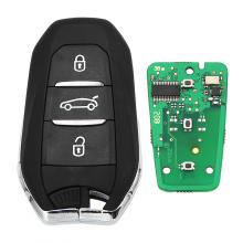 Keyless-Go DS smart remote key 3 buttons 433MHz PCF7953 ID46 chip for Peugeot 208 308 508 3008 5008 with HU83 emergency key