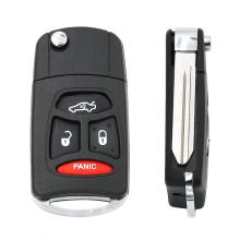 3+1 Button Modified Remote Key Shell For Chrysler