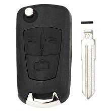 3 Buttons Modified Flip Remote Key Shell (HU46) for Opel