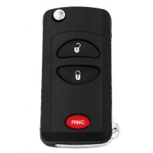 Modified Flip Remote Key Shell For Chrysler 2+1 Button