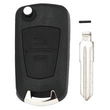 2 Buttons Modified Flip Remote Key Shell (HU46) for Opel