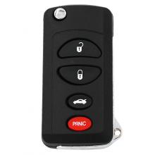 Modified Flip Remote Key Shell For Chrysler 3+1 Button
