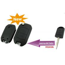For Opel Modified Flip Remote Key Shell 2 Button(HU43A)