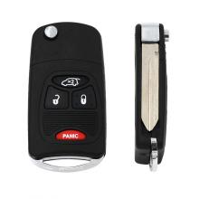 New Flip Key Modified Case Shell For Chrysler Dodge Jeep Remote Key 4 Buttons