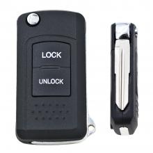 Folding Flip Remote Key Case Fob 2 Button Refit for MITSUBISHI Uncut Right Blade