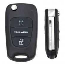 for Hyundai Solaris 3 Buttons Modified Flip Remote Key Shell