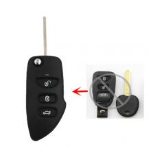 Folding Remote Key Shell 3 Button For Hyundai Sonata