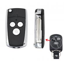 3 Button Modified Flip Folding Remote Key Case Shell For Hyundai Sonata Key Fob Case