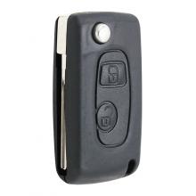 2 Buttons HU83 Modified Flip Remote Key Shell for Peugeot