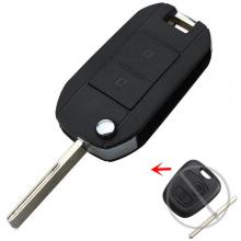 2 Button Modified Flip Remote Key Shell For Peugeot HU83