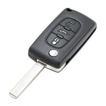 3 Buttons Remote Key Shell ( Blade NO Groove) for Peugeot (NO battery holder)