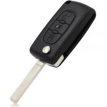 3 Buttons Remote Shell (Blade No Groove) for Peugeot (with Battery Holder)