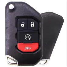 3+1 Button Folding Remote Key ASK433.92 MHz PCF7939M HITAG AES 4A CHIP for Chyrsler JEEP FCC ID: OHT1130261