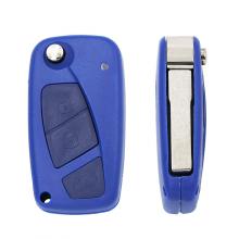 flip remote key shell 3 button for Fiat blue color