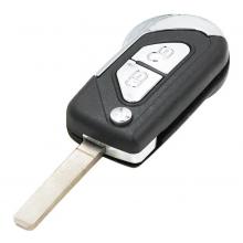 Modified Flip Remote Key Shell for Peugeot / Citroen with battery holder 2 Buttons VA2 blade