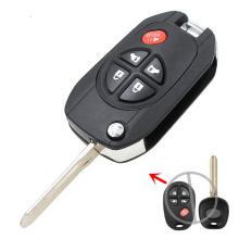 4+1 Button Modified Flip Remote Key Shell for TOYOTA Sequoia Avalon Solara with TOY43 blade