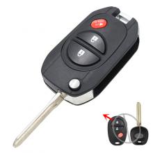 2+1 Button Modified Flip Remote Key Shell for TOYOTA Sequoia Avalon Solara with TOY43 blade
