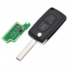 2 Buttons Remote Key 433MHz (307 with Groove) for Peugeot