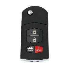 3+1/4 Button Remote Flip Key Fob CASE/SHELL For Mazda 3 5 6 RX-8 CX-7 CX-9