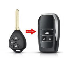 3 Buttons Modified Flip Folding Remote Blank Key Shell For Toyota Corolla RAV4 Toy43