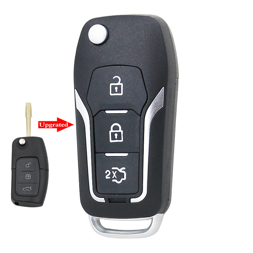 3 Button Modified Flip Folding Remote Control car Key Shell Case for Ford Focus 2 3 mondeo Fiesta key Fob Case FO21 blade