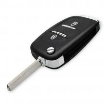 Modified Flip Remote Car Key Shell Case For PEUGEOT 107 206 207 307 308 407 308 607 with battery holder VA2 Blade