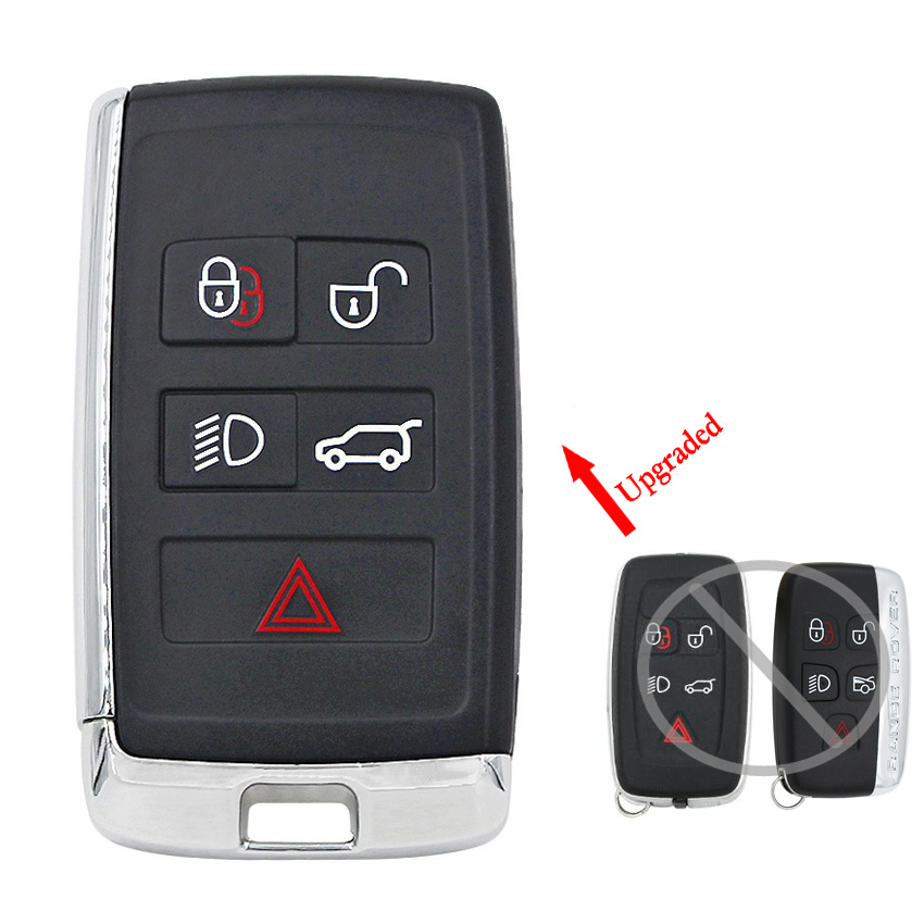 5B Modified Smart Remote Key Fob  Shell for Land Rover LR2 LR4 2012-2015,Range Rover Evoque /Sport