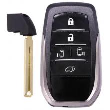 5 Button Smart Remote Key Shell For Toyota Alphard With TOY12 Small Key