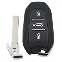 3 buttons Keyless-Go DS Smart Remote Key 433MHz  PCF7953 46 chip for Citroen C4 C4L with HU83 Emergency Key