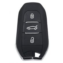 Keyless-Go DS smart remote key 3 buttons 433MHz PCF7953 ID46 chip for Peugeot 208 308 508 3008 5008 with VA2 emergency key ( blade without groove ）