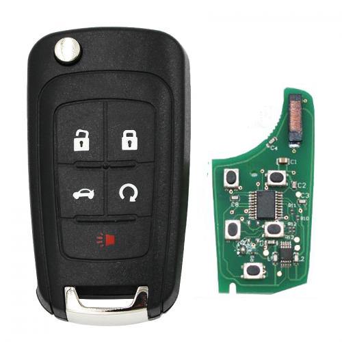 5 Button 315MHZ ID46 Remote Key For Chevrolet Camaro Cruze Equinox Impala Spark Sonic Volt