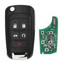5 Button 315MHZ ID46 Remote Key For Chevrolet HU100 Blade
