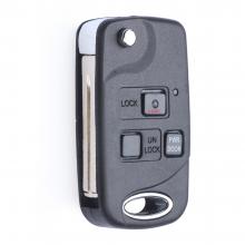 3 Button Folding Flip Remote key Fob 4D68 Chip for Lexus EX330 RX330 2004 2005 2006 2007 -FCC: HYQ12BBT