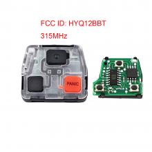 3 Buttons 315MHz Control Board FOB for Toyota 2003-2009 FCC ID: HYQ12BBT